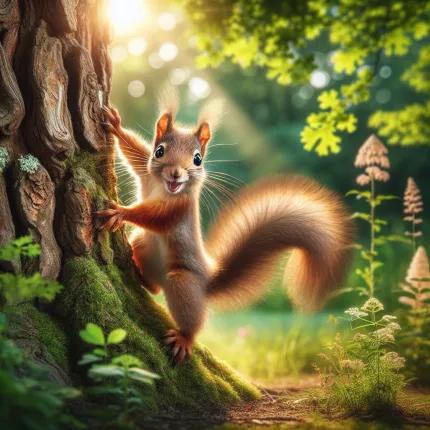 Белка смешная: Удивительный мир забавных грызунов